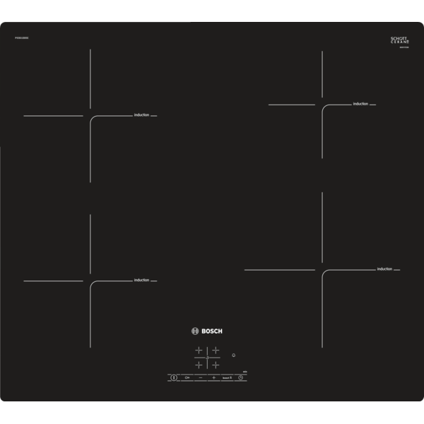 Indukcinė kaitlentė Bosch PIE601BB5E įleidžiama į stalviršį paveikslėlis